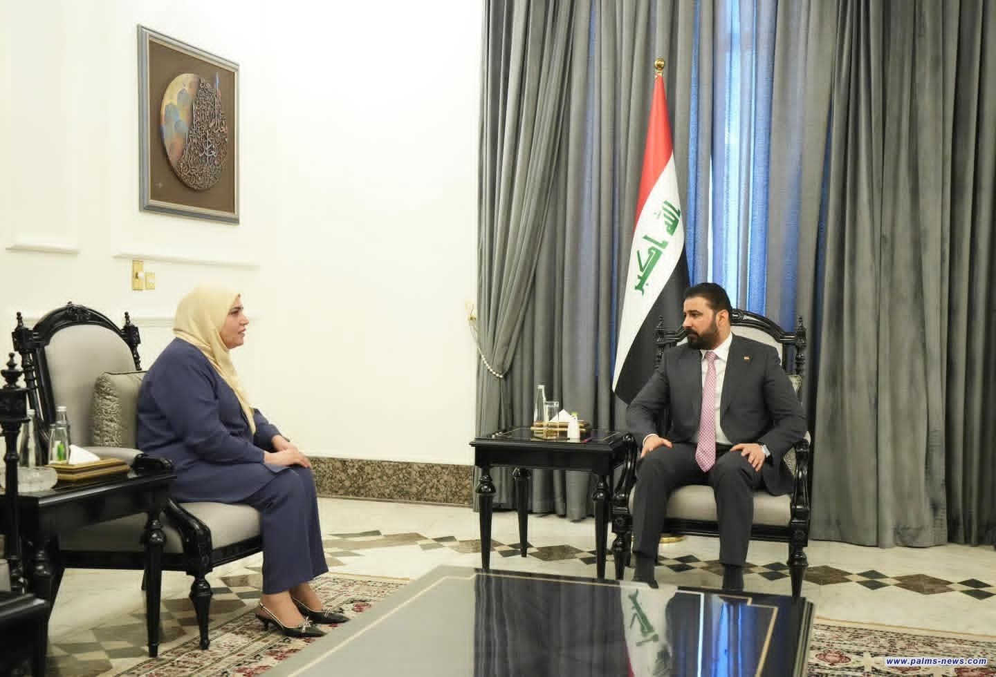 رئيس الوزراء المكلف السيد علي فالح الزيدي يلتقي وزيرة المالية